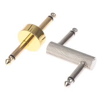 1 buc 6.35 Plug Electric Efecte Chitara Pedale Conector Coulper Jack Cablu de Interfață Adaptor Pedala de Bord Accesorii 1/4 din Z-Tip