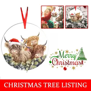 1 buc Drăguț Plat Animale din Lemn Decoratiuni pentru Pomul de Crăciun Agățat Pandantiv DIY Meșteșug Ornament de Craciun Decor De Acasă de Anul Nou P6O9