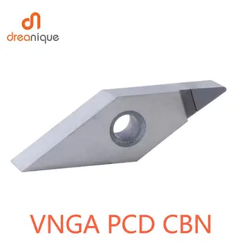 1 BUC VNGA Diamant PCD introduce CBN Introduce strung CNC cutter indexabile insertii carbură VNGA 16 instrumente de cotitură