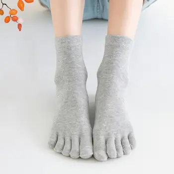 1 Pereche de Popular la Mijlocul Ciorapi Sudoare de Absorbție Non-Alunecare de Femei cu Cinci degete Șosete Nici un Miros de Cinci degetul Ciorapi