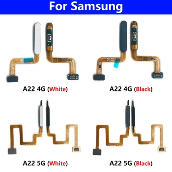10 Buc Original Scanner de Amprente Cablu Flex Pentru Samsung A22 4G 5G Butonul de Alimentare de Amprente Meniul Smartphone Piese de schimb