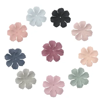 10 pc-uri coreene din microfibră piele flori mici bucăți DIY accesorii de par accesorii diy manual cu flori ac de păr