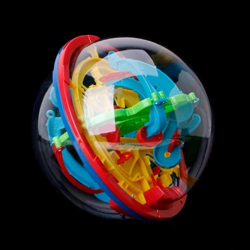 100 Bariere 3D Magic Intelectul Echilibru Minge Labirint Joc Puzzle Copii de Jucarie Cadou