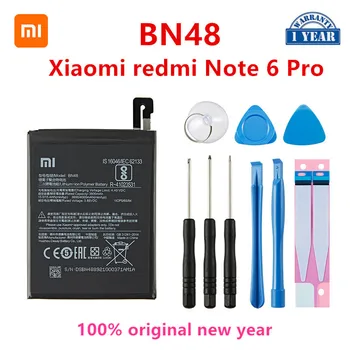 100% Orginal BN48 Baterie 4000mAh Pentru Xiaomi redmi Nota 6 Pro de Înaltă Calitate BN48 Baterie + Instrumente Gratuite
