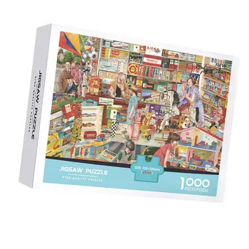 1000 De Bucăți Magazin De Jucării Puzzle Frumoase Și Pline De Culoare De Decompresie Puzzle Jucărie Robust Și Durabil Glare-Free Acasă Activitate De Puzzle