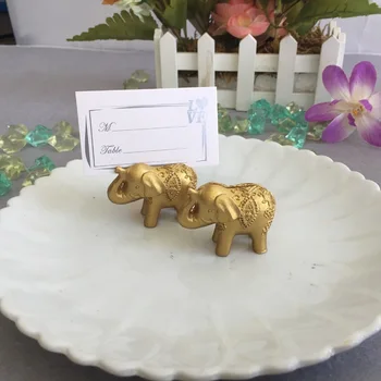 100buc Aur Norocos Elefant Posesorilor de Carduri Loc/Numele Titularului tort de Nunta de Aur Tematice Favoruri de Partid wa3830
