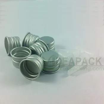 100buc Standard 18mm pahar cu capac de sticla / Asia de argint relief capac / dop filetat 5 ~ 100ml capac de sticla