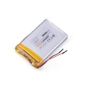 104255 2600mAh 3.7 V Reîncărcabilă li-Polymer Li-ion Baterie Pentru alimentare mobil tableta navigator GPS telefon DVR 954255