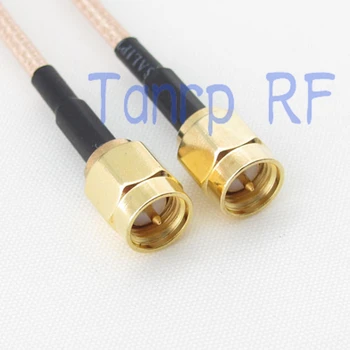 10BUC 15CM Coadă coaxial cablu RG316 cablu de extensie 6 INCH SMA tată să-SMA male plug RF adaptor conector