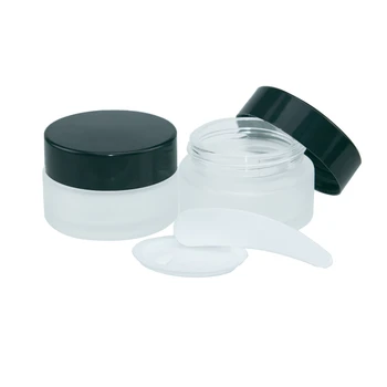 10buc 20ml Flacon de Sticlă Mată cu Negru Capacul de Plastic Mici, Practice Crema de Fata Sticle Deosebite Cadouri Cosmetice Borcan Gol