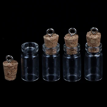 10buc Borcane Multi Utilizare Plută Doresc Sticlă Noul Mini Sticle Mici Flacoane cu Dop de Sticlă