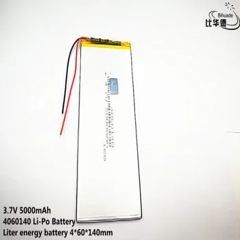 10buc Litru de energie baterie 3.7 V,5000mAH 4060140 Polimer litiu-ion / Li-ion baterie pentru tableta pc de 7 inch, 8 inch 9inch,mp3,mp4