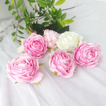 10buc/lot de Înaltă calitate de Mătase Artificială de flori de Trandafir Cap Petrecere Acasă cu Flori Decorative Nunta Arc Fondul Decor