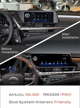 12.3 inch Android PX6 Radio Auto Pentru Lexus ES ES250 2018 2019 2020 2021 Video Auto Autoradio Navigare GPS Telefon Link-ul de Carplay