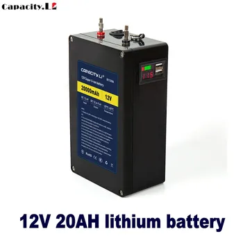 12V 20ah reîncărcabilă litiu baterie telefon Mobil de încărcare comoară cu bms și 2usb și Cabluri post