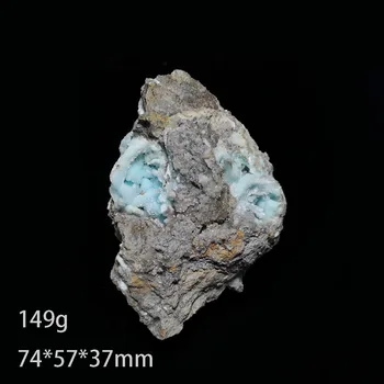 149g C1-1 Albastru Natural Aragonit Specimene Naturale Albastru Aragonit Cristale Minerale Din Provincia Sichuan, China