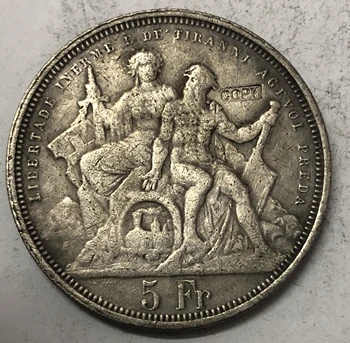 1885 Elveția 5 Franci