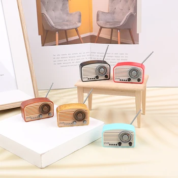 1buc 1:12 casă de Păpuși în Miniatură Simulare Mini Radio Model DIY Accesorii Jucărie Amintiri din Copilarie
