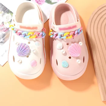 1BUC Desene animate Pantofi Farmece PVC Fructe de mare Decoratiuni Pentru Saboți Sandale Pantofi ChainWristband Accesorii Petrecere de Aniversare pentru Copii Cadouri