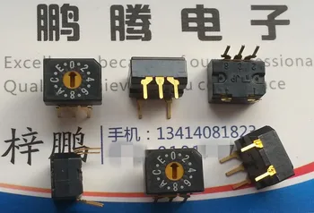 1BUC Japonia ALPI 0-F/16 bit comutator rotativ codat 8421 pozitive cod 3: 2 pini comutator digital XC124C816