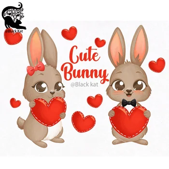 2 buc de Dragoste Minunat Bunnys Moare de Tăiere Nou Valentine Paște Iepure de Metal Ștanțare Matrita Pentru DIY Scrapbooking Card de Ambarcațiuni