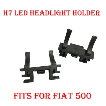2 BUC H7 LED-uri Faruri Kit de Conversie dulie Bec Adaptor de Bază de Fixare Soclu Pentru Fiat 500, Ford Focus 2017 faza cu Halogen, HID
