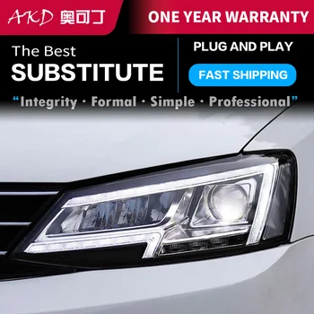2 BUC Lumini Auto Piese Pentru Jetta MK6 2012-2018 MK7 farurile LED sau Xenon Faruri LED Dual Proiector FACELIFT