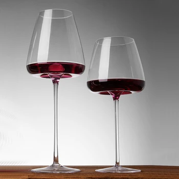 2 buc Plumb Cupă de Vin de Sticlă, Ustensile de Bucătărie Apa de Cristal Pahare de Sampanie Bordeaux, Burgundia Petrecere de Nunta, Cadou de Ziua de nastere