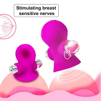 2 buc Silicon Biberon Fraieri USB Reîncărcabilă Stimularea Clitorisului Glont Vibrator Sân Vibratoare Jucarii Sexuale Pentru Femei Adulte