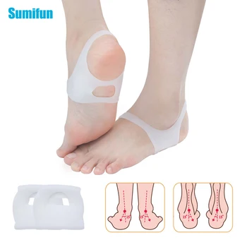 2 buc Sumifun O-tip Picior Corector Tălpi Tampoane Anti-Alunecare Pantofi Silicon Semele Ortopedice Pedichiura de Îngrijire a Sănătății Instrumente C1476