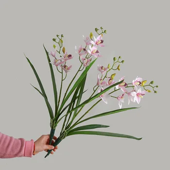 2 Furculiță cu Frunze Ocupa Whelan Orhidee Flori Artificiale Flori False Perete Estetice Cameră Decor Acasă Decoratiuni de Craciun Cadou