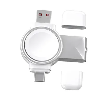 2 in 1 Magnetic Wireless Incarcator Pentru Apple Watch 7 6 Portabil Tip C USB de Încărcare Rapidă Stație de Andocare pentru iWatch Serie SE 5 4 3 2
