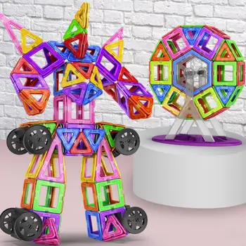 20-148pcs Dimensiuni Mari Magnetice Designer Magnet Jucărie Blocuri Set de Constructii Magnetic Bircks DIY Jucarii pentru Copii Cadouri