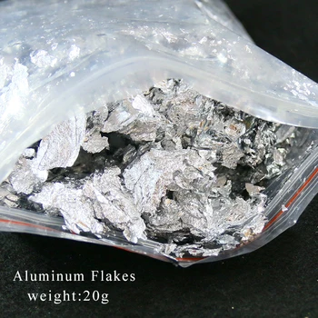 20 de grame de aluminiu fulg fragment din imitație de argint frunze de foi de folie pentru toate tipurile de decoratiuni si meserii etc,transport gratuit