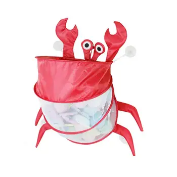 2021 Creație Nouă Formă de Crab Pliabil Baie Jucarie Sac de Depozitare de absorbție a Apei Jucărie Perete ventuză Agățat Sac