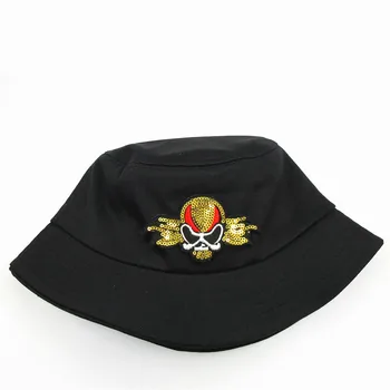 2021 Paiete Craniu Broderie de Bumbac Pălărie Găleată Pălărie Pescar Călătorie în aer liber Pălărie de Soare Capac Pălării pentru Bărbați și 20 de Femei