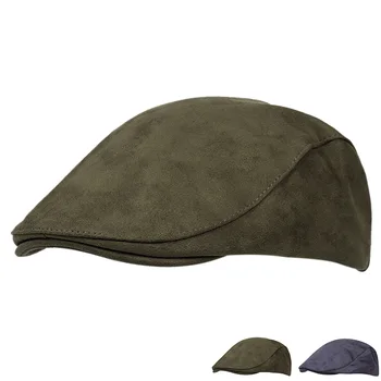2021 Tendințe de piele de Căprioară Bărbați șapcă de baseball capac de vânzător de ziare Sapca Trucker hat barbati brand sepci hip hop capac pălărie de soare