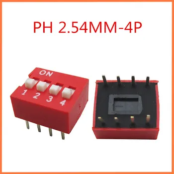 20BUC DS - 04 formați codul comutator 4 2.54 mm pin pitch 4 p (plat) codificare comutator comutator DIP