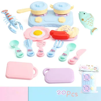 20buc HosePlay Copii Pretinde Joc Bucătărie de Jucărie Mini produse Alimentare Legume Fructe Set de Simulare Fructe de mare Joc de Rol Fata de Jucărie Cadou