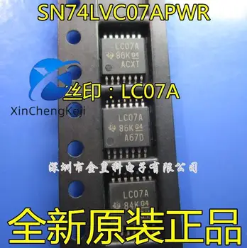 20buc original nou SN74LVC07APWR ecran de mătase LC07A tampon non logica inversa circuitul IC TSSOP14