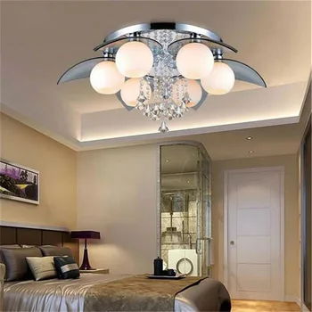220V Telecomanda LED candelabre de cristal Luciu Lămpi pentru camera de zi dormitor frumoasă lampă de prindere luminaria luces decorativa