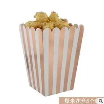 24buc PASAYIONE Aur, Argint Folie de Popcorn Trata Cutii de Favoarea Kawaii Cutie de Popcorn Petrecere de Aniversare Cadou Saci de Favoarea Eveniment de Aprovizionare Partid