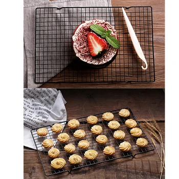 28*25.5 cm se Lipeasca de Metal Tort de Răcire Rack Net Prăjituri Pâine Biscuiți Briose Uscare Stand Cooler Titular de Bucătărie, Bicarbonat de Instrumente