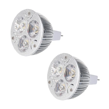2X 3W 12-24V MR16 Alb Cald 3 LED Lumina Reflectoarelor Bec Lampa Doar