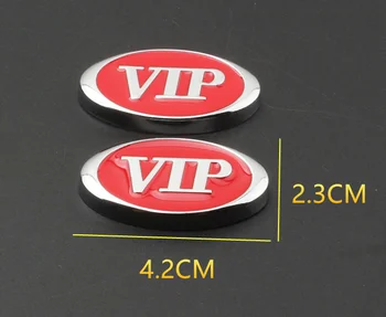 2x Auto Roșu Modificat de Metal de Lux VIP Portbagaj Partea de Etanșare Decal Insigna Emblema Accesorii Auto