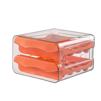 32 Grile De Ou Cutie De Depozitare Frigider Transparent Dublu Sertar De Tip Ou Box Container Bucătărie Acasă Ou Titular