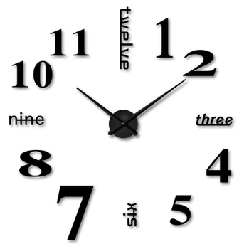 3d Ceas de Perete DIY Montat pe Perete Ceas Modern Numere Unice de Design Decorative, Ceasuri de Perete Bucatarie