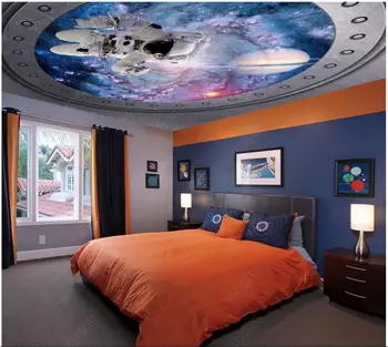 3d tapet tavan murală cosmos, stele, planete astronaut living home decor personalizat fotografie Tapet pentru pereți în rulouri