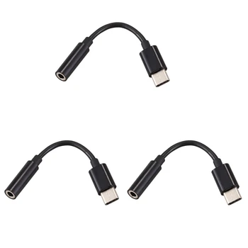3X USB-C Pentru Căști de 3,5 Mm/Jack pentru Căști Cablu Adaptor,Tip C 3.1 Masculin Port - 3.5 Mm de sex Feminin Audio Stereo Conector Aux