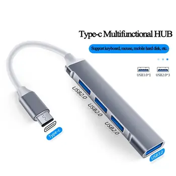4-port HUB USB de Mare viteză de Tip c Splitter 5gbps Pentru PC Accesorii calculatoare Multi-Port Hub USB 3.0 2.0